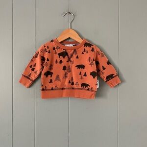 Rust Bear Print Kids Sweatshirt and pants